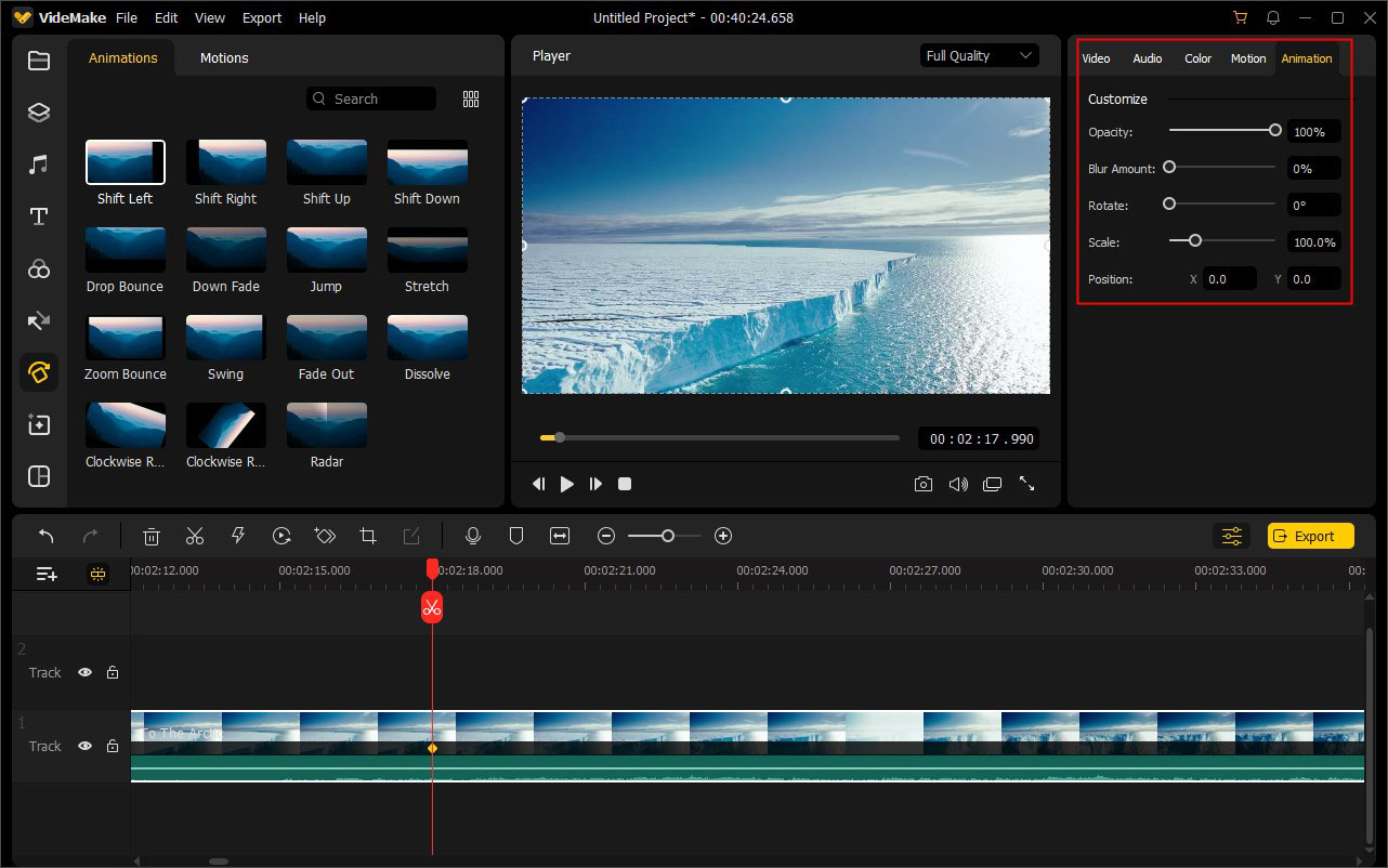 add and edit keyframes