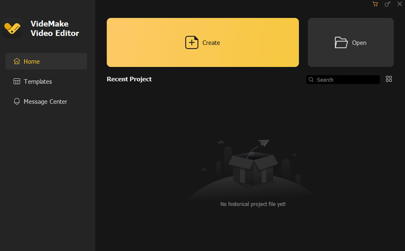 videmake startup window